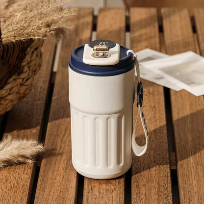 Intelligent Digital LED Temperature Display Coffee Cup Stainless Steel Thermo Bottle Keeps Cold and Heat Business Thermal Mug