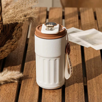 Intelligent Digital LED Temperature Display Coffee Cup Stainless Steel Thermo Bottle Keeps Cold and Heat Business Thermal Mug